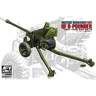 Image of AFV Club AF35217 British Mk.4 6PDR Anti Tank Gun, Vehicles