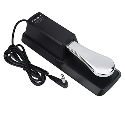 Image of Keyboard Sustain Pedal, Pedal Damper Digital Piano Foot Ideal Accessory for Electronic Pianos, Keyboards, Keyboards &amp; More