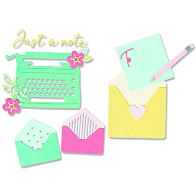 Image of Sizzix Thinlits Die Set 16PK You&#039;ve Got Mail by Olivia Rose, 665820, Multicolor, One Size