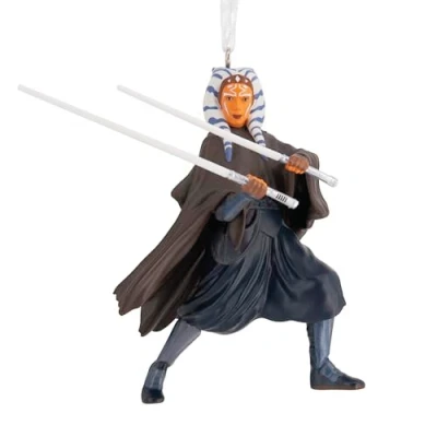 Image of Hallmark Star Wars Ahsoka Hanging Ornament, Tree Decoration, Resin Christmas Gifts for