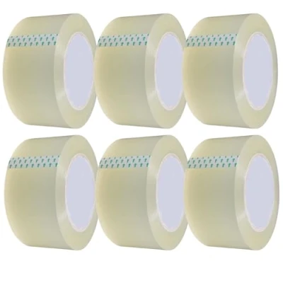 Image of AMD Nexus Heavy Duty Strong Packaging Tape,(48mm X 66m) Self Adhesive High Strength Secure Sticky Tape for Parcel Boxes &amp; Moving (6, Clear)