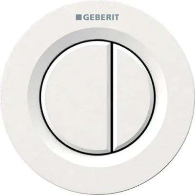 Image of Geberit Dual Type01 Flush Button White Alpine for Concealed Cistern 12cm and 15cm 116.042.11.1