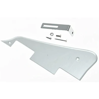 Image of KAISH Silver Mirror LP Guitar Pickguard with Chrome Bracket for Epiphone Les Paul