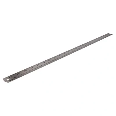 Image of 24&quot; / 600mm Stainless Steel Ruler Imperial Metric Markings Measuring Measure