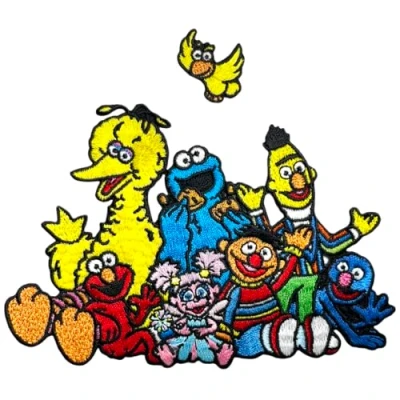 Image of Pawprint Family Sesame Street Group Sew on Patch Official Merchandise