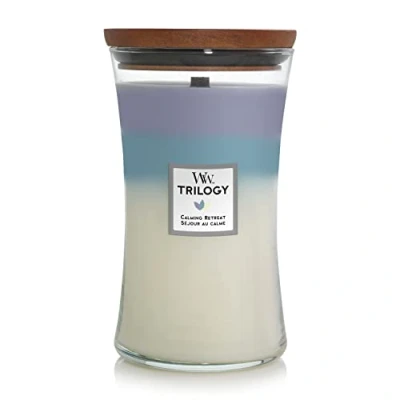 Image of WoodWick Scented Candle Large Trilogy Calming Retreat 18 cm / ø 10