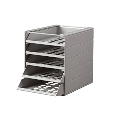 Image of Durable Ideal Box Basic 1712003050 Storage with 5 Letter Trays C4 Grey