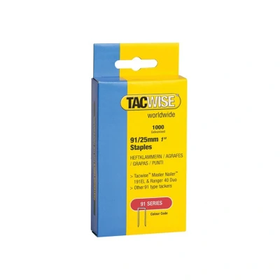 Image of Tacwise 91/25MM Staples (Box 1000)