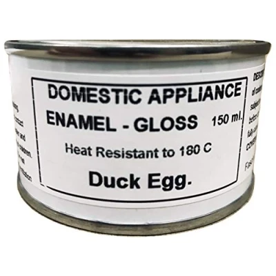 Image of 1 x 150ml Duck Egg Gloss Fridge, Cooker And Appliance Enamel Paint. Heat Resistant