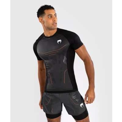 Image of Venum Technical 3.0 Short Sleeve Rashguard Graphite XL