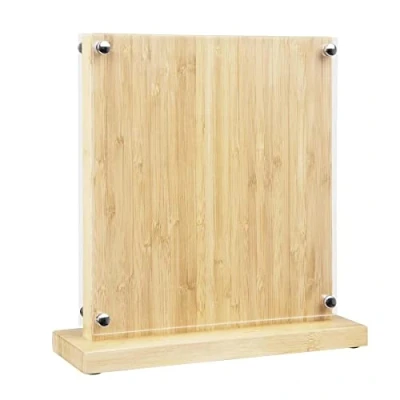 Image of Vogue Magnetic Knife Block Bamboo 290x270x120mm 11 1/2x 10 4 3/4&quot;