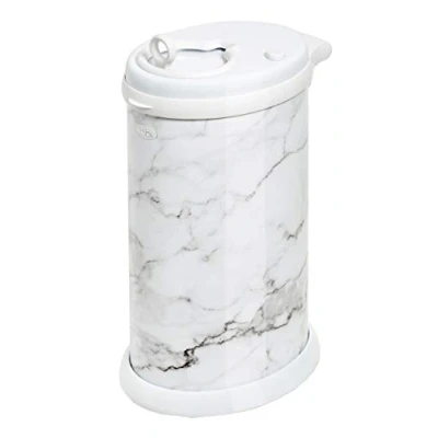 Image of Ubbi Steel Odour Locking Nappy Disposal Bin, No Special Bag Required Money Saving, Awards Winning, Modern Design Registry Must Have Marble