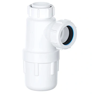 Image of SPARES2GO Waste Bottle Trap 32mm 1 1/4&quot; Basin Bidet Urinal Bathroom Kitchen Sink 75mm Seal