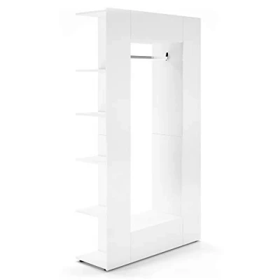 Image of Vicco Wardrobe Mats, White High Gloss, 36.6 x 191 cm