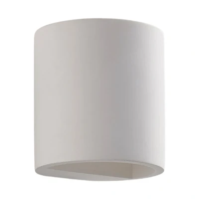 Image of Lindby Wall Light &#039;Jannes&#039; dimmable (Modern) in White Made of Plaster/Clay for e.g. Living Room &amp; Dining (1 Source, G9) from Lighting, lamp
