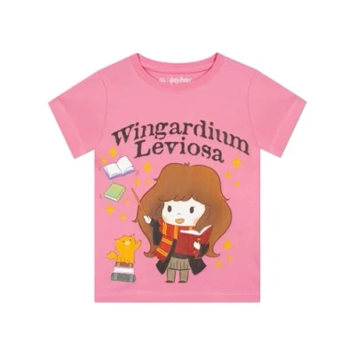 Image of Harry Potter T Shirt Girls’ Shirts Hermione Granger Girls Pink 7 8 Years