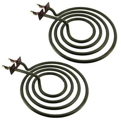 Image of SPARES2GO Universal 1800 Watt Ring Hotplate Radiant Hob Cooker Element (180mm / 7&#039;&#039;, Pack of 2)