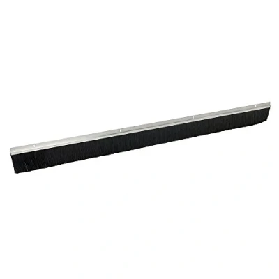Image of Fixman Garage Door Brush Strip 50mm Bristles Aluminium 2 x 1067mm