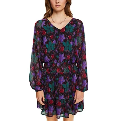 Image of ESPRIT Women&#039;s 112cc1e308 Dress, 373/Teal Green 4, L