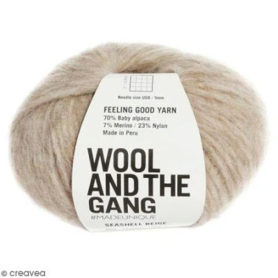 Image of Wool and the Gang Feeling Good Yarn 80 Seashell Beige