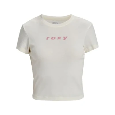 Image of Roxy Short Sleeved T Shirt Beach Love Young Womens White M