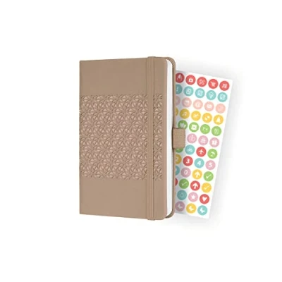 Image of SIGEL J3200 Weekly diary Jolie 2023 approx. A6 brown hardcover 2 pages = 1 week 174 S.