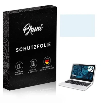 Image of Bruni Screen Protector compatible with Google Chromebook R11 Acer Film, crystal clear Protective Film (2X)