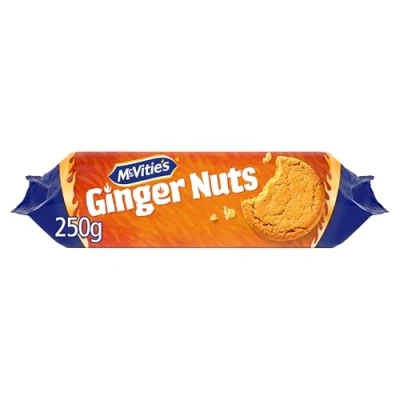 Image of McVitie&#039;s Ginger Nuts Biscuits, 250 g (Pack of 1)