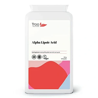 Image of Alpha Lipoic Acid 300mg Supplement 120 Capsules 50 Blend RALA and SALA UK Manufactured to GMP Standards