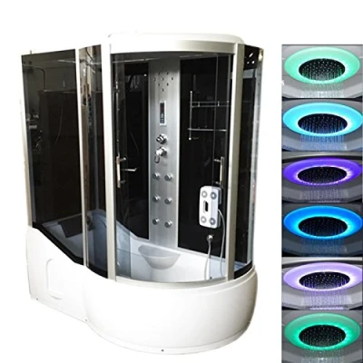 Image of BATH TUB SPA WHIRLPOOL SHOWER CHROMOTHERAPY Paradise 170 x 90 h 220 cm HOT