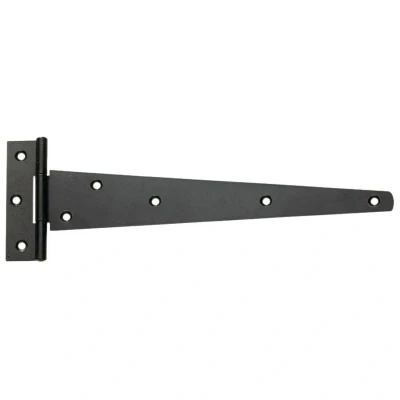 Image of Perry 300mm Medium Tee Hinges Black (PR)