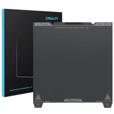 Image of Creality Official K1C Build Plate PEI Sheet with Nozzle Cleaner 235x235mm Smooth Surface Flexible Removable Spring Steel Platform for Ender 3S1/3S1 Pro/3V2 Neo/3V3 SE/KE K1(No Magnetic Base)