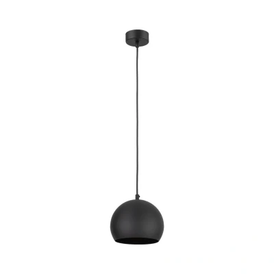 Image of Zoe 17cm Dome Pendant Ceiling Light Black 1xE27