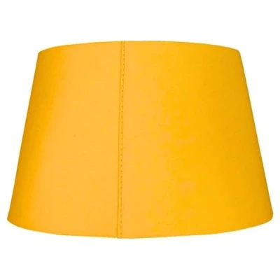 Image of Cotton Drum Shade Mustard, 10inch Easy Fit ES/BC Shades for Living Rooms, Bedrooms, hallways and Kitchens, Ceiling Pendant or Table Lamp