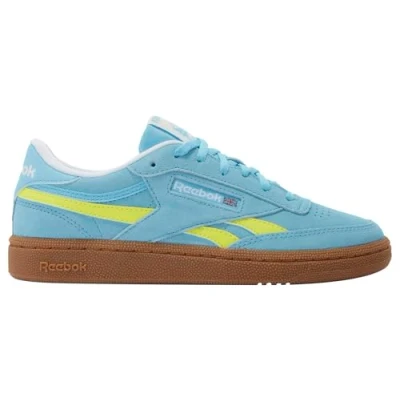 Image of Reebok Classic CLUB C Revenge Unisex Trainers for kids, Size: 4, Digital blue/solar acid yellow/gum shoes
