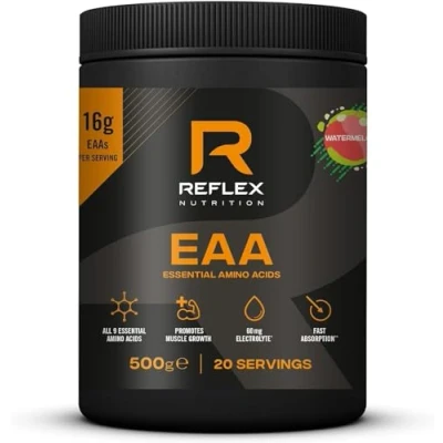 Image of Reflex Nutrition Premium EAA All 9 of Essential Amino Acids Added Vitamin B6, Piperine &amp; Magnesium (500g) (Watermelon)