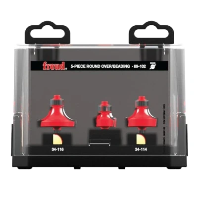 Image of Freud 89 102: 5 Piece Round Over/Beading Bit Set (1/4&quot; Shank)