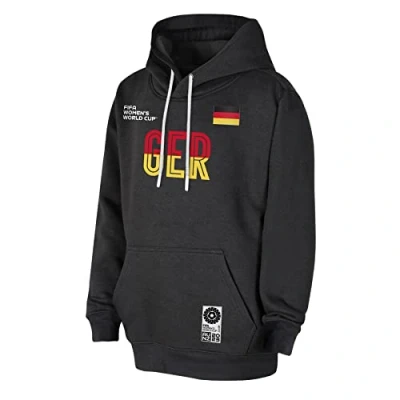 Image of FIFA Official 2023 Women&#039;s Football World Cup Adult Team Hoodie, Germany, Black, X Large