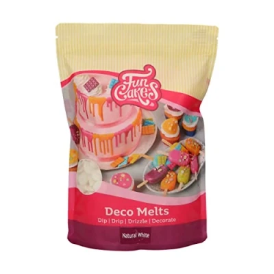 Image of FunCakes Deco Melts Natural White No E171, AZO Free, 1 kg