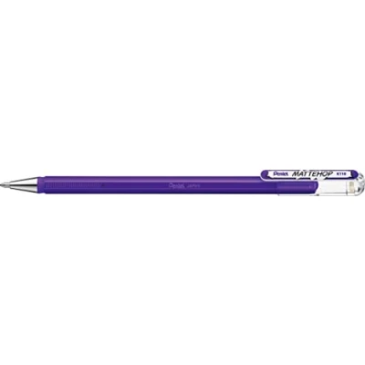 Image of Pentel Mattehop 1.0mm Gel Roller Violet Pack of 12