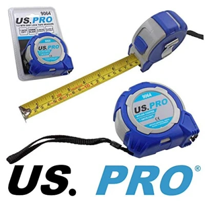 Image of US PRO Tools 7.5 Meter / 25FT Grip Lock Tape Measure with Nylon Coating 9064