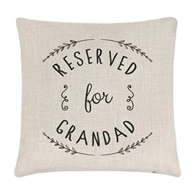 Image of Gift Base Reserved For Grandad Linen Cushion Cover