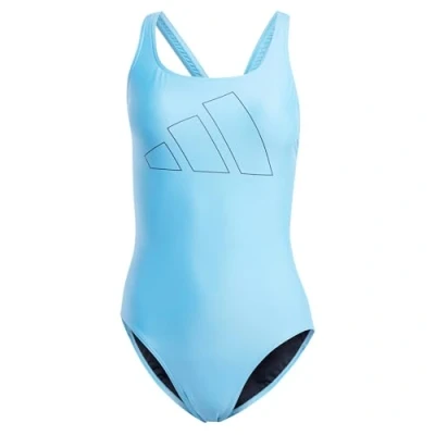 Image of adidas Women Big Bars Swimsuit, 36&quot;