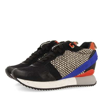 Image of GIOSEPPO Women&#039;s Evosges Sneaker, Black/White, 6 UK