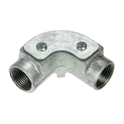Image of Niglon 25mm Inspection Elbow Galvanised (Sold in 1&#039;s) Steel 1,5,10,20 (1)