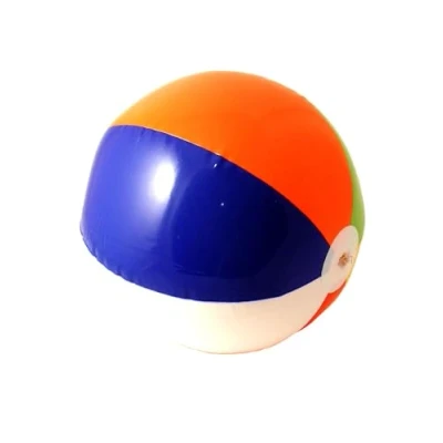 Image of Smiffys Inflatable Beach Ball, Multi Coloured 40cm, Hawaiian Luau Fancy Dress, Dress Up Accessories