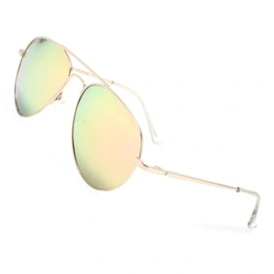 Image of ATOM Polarized 100% UV Protection Kids Sunglasses Aged between 5 12 Years Children for Boys and Girls (Pink Lens, Gold &amp; Gold)