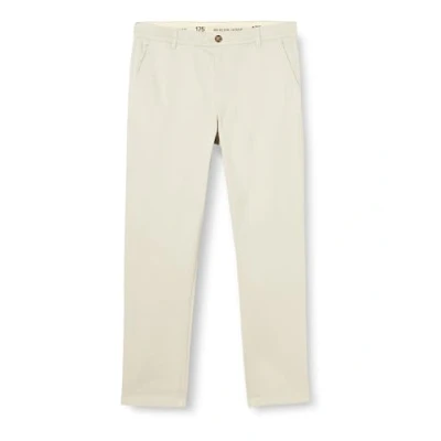 Image of SELECTED HOMME Men&#039;s Slh175 slim Bill Pant Flex Noos Chino Trousers, Moonstruck, 33 W/32 L