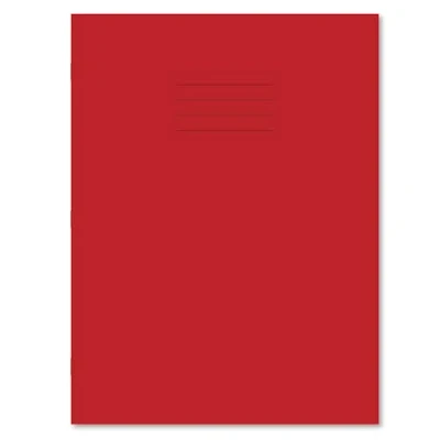 Image of Hamelin A4+ Exercise Books Plain 48 page 45 pack in Red