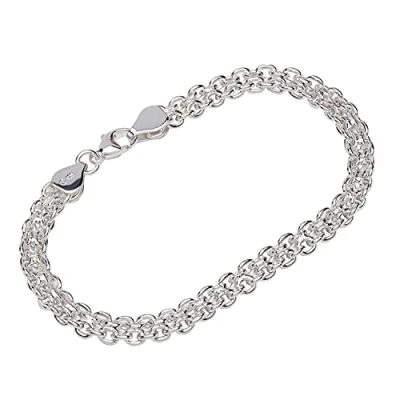 Image of NKlaus bracelet 925 sterling silver 19cm Bismarck chain solid men anchor 12642